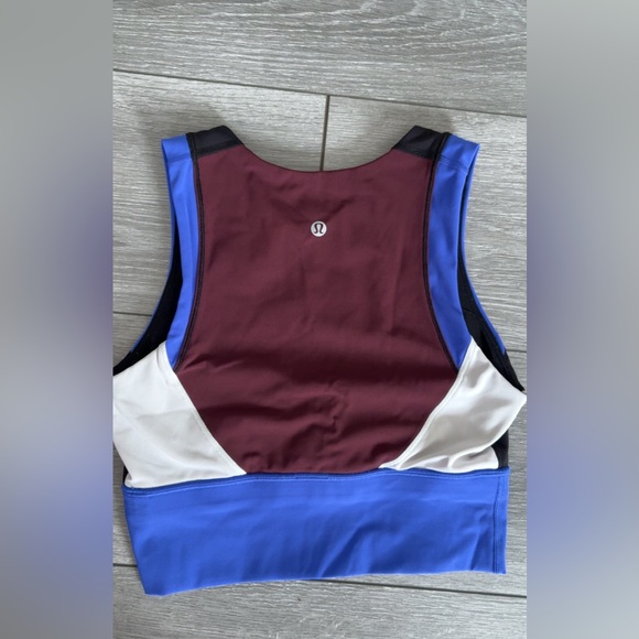 Lululemon Size 6 Sports Bra Kick Swerve Sweat Color block Athletic - Picture 1 of 6